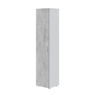 Ruben Narrow Grey & White 1 Door Universal Utility Storage Cupboard - 3245 - UK Luxury Furniture